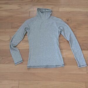 FP Intimately | Heather Gray | Ribbed | Long-sleeved | Turtleneck | size S